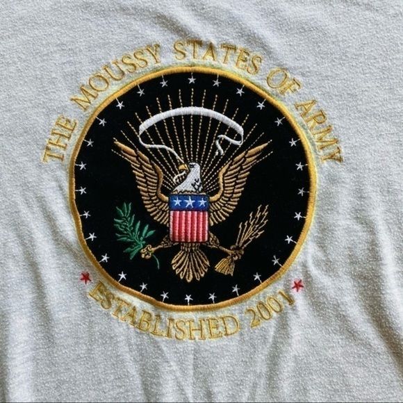 MOUSSY “the MOUSSY states of army” gray tee - Picture 7 of 7